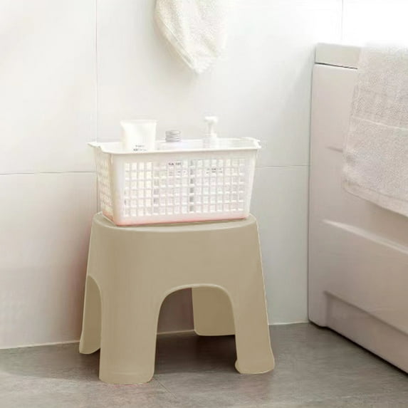FQNRM Upgraded Bathroom Small Stool Plastic Stool Children's Stool Home Stepping Non Slip Thickened Plastic Stool Baby Low Stool Bathing Stool Z