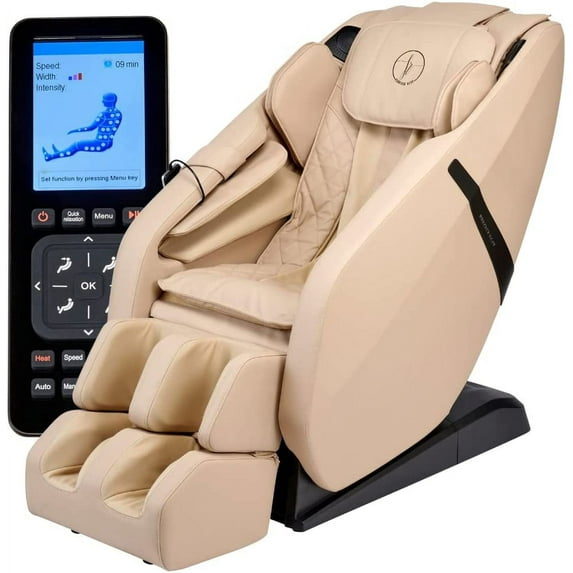 FR-6KSL Massage Chair, Full Body Shiatsu L-Track Rolling System with Built in Heat, Foot Rolling, Space Saving, Zero Gravity Massage Recliner, Bluetooth Speakers, 3 Language Smart Remote