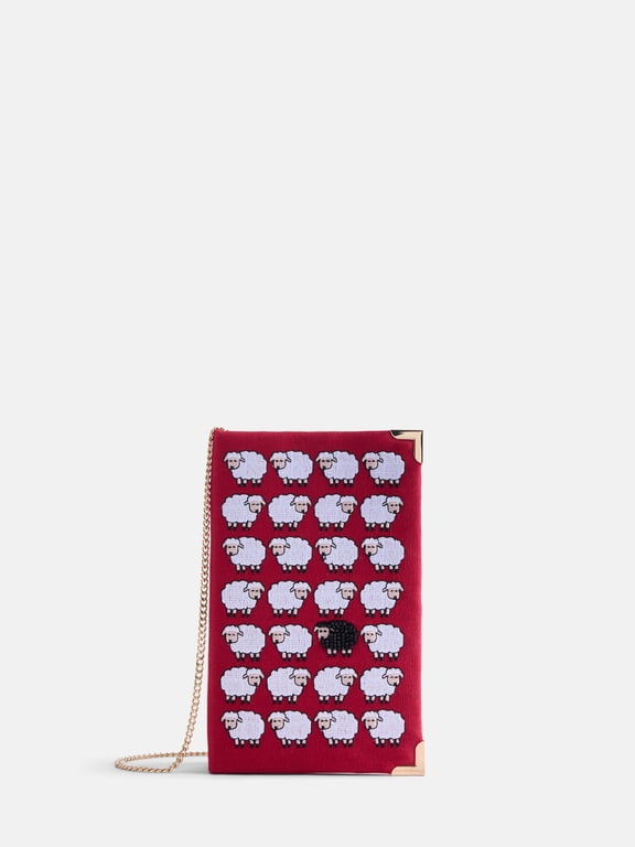 Women's Sheep Crossbody, Red