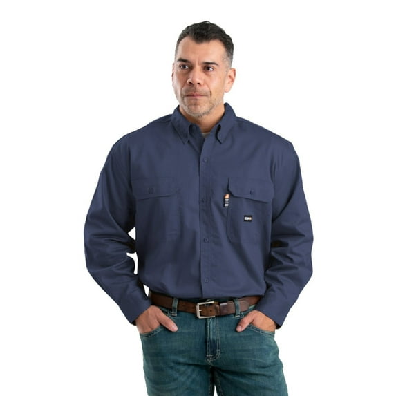 Flame Resistant Button Down Long Sleeve Work Shirt