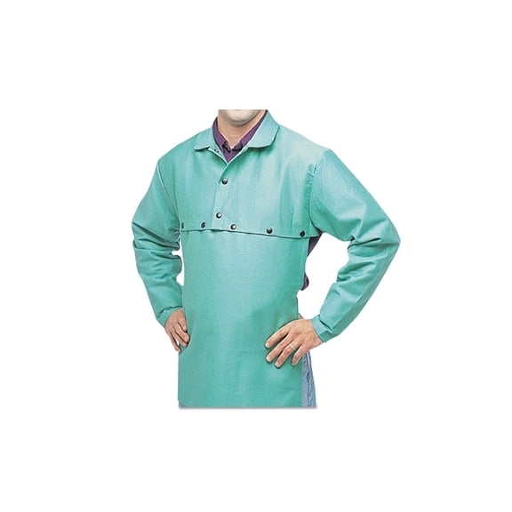 FR Cotton Sateen Cape Sleeves, Snaps, X-Large, Visual Green