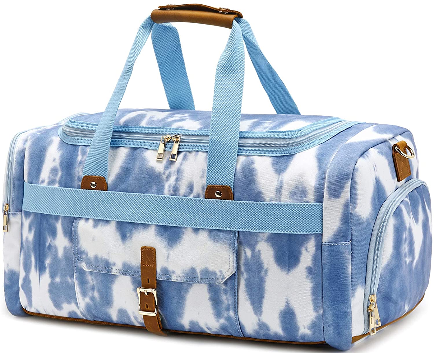 FR Fashion Co. 21" Canvas Duffle Bag with Shoe Compartment