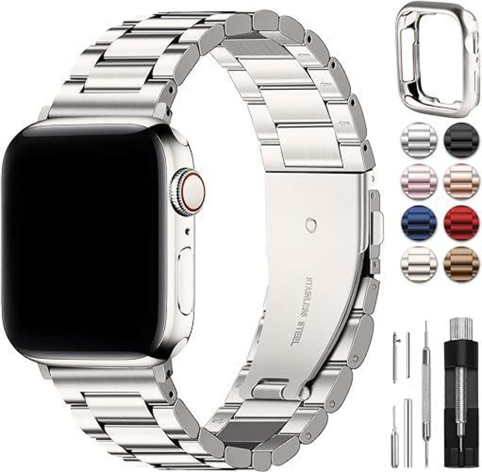 FR Fashion Co. Fullmosa Compatible Stainless Steel Apple Watch
