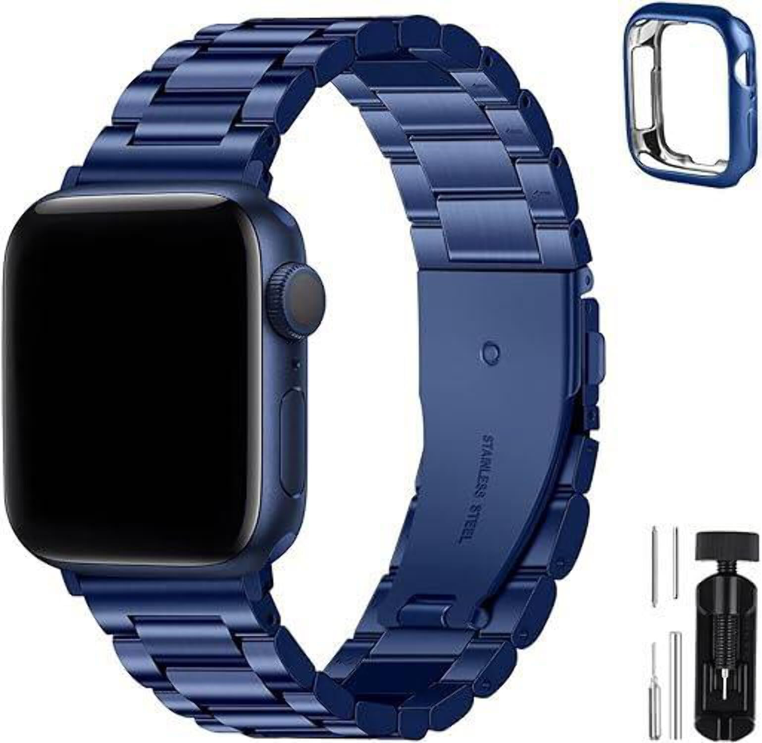 FR Fashion Co. Fullmosa Compatible Stainless Steel Apple Watch Walmart