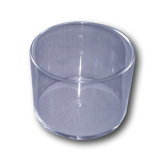 FR Recliner-Handles Clear Plastic Cup Holder Insert Perfect For Protecting Standard Cup Holders in Furniture and Vehicles