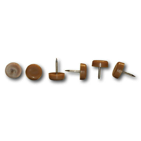 FR Recliner-Handles Plastic Chair/Furniture Glides 5/8" Plastic Head, 3/4" Steel Nail, Sold in Packages of 50