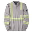 thumbnail image 1 of UNIFU FR Hi-Vis Shirts 7OZ Lightweight High Visibility Reflective Flame Resistant NFPA2112 100% C Welding Men’s Safety Shirt, 1 of 6