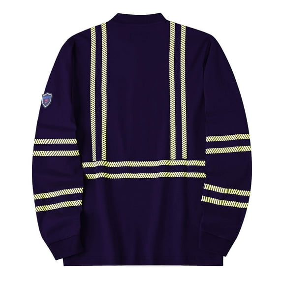 UNIFU FR Hi-Vis Shirts 7OZ Lightweight High Visibility Reflective Flame Resistant NFPA2112 100% C Welding Men’s Safety Shirt