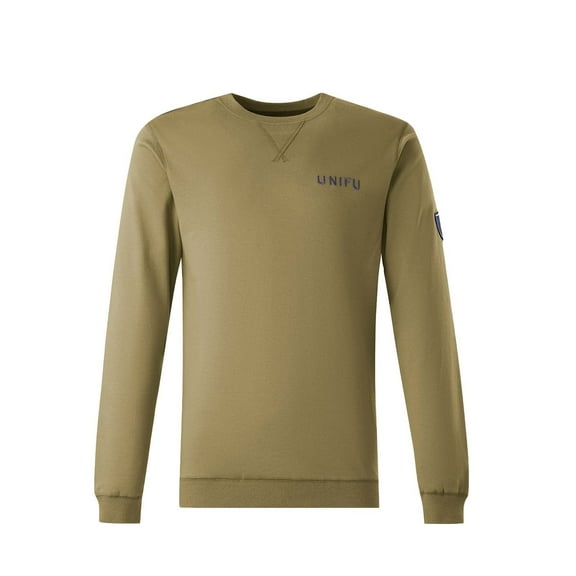 UNIFU FR Shirts Men’s Flame Resistant 7OZ Lightweight Crew Neck 100% Cotton Long Sleeve Welding Shirt NFPA2112/CAT2