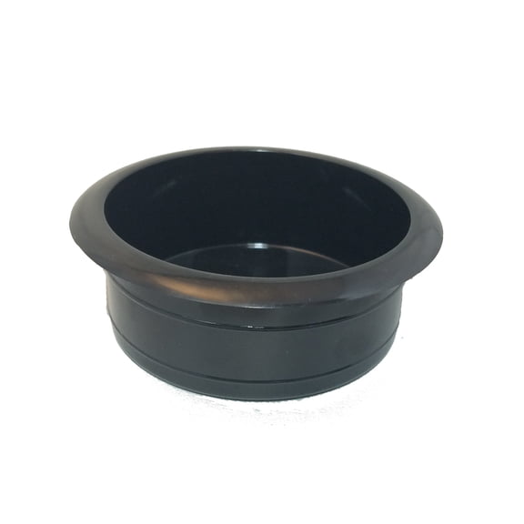 Universal Replacement Plastic Cup Holder, Black, 3 3/8" Diameter
