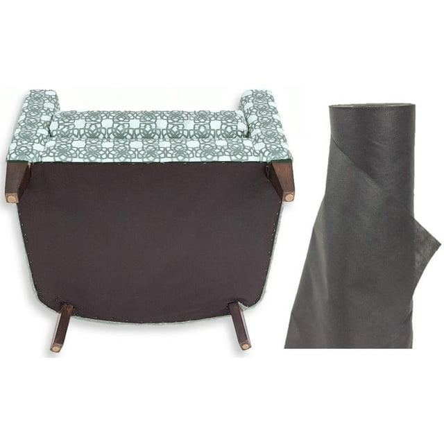 FR Upholstery Cambric Dust Cover Fabric in Black (24 Inch x 3 Yards