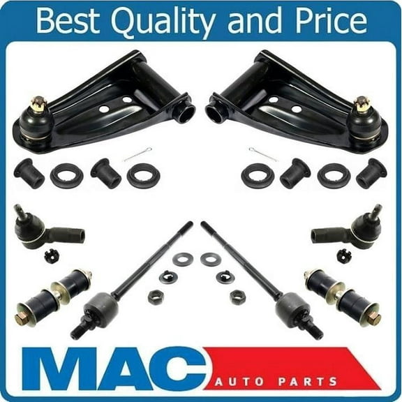 FR Upper Control Arms w Bushings Sway Bar Links Tie Rods For Honda Accord 86-89