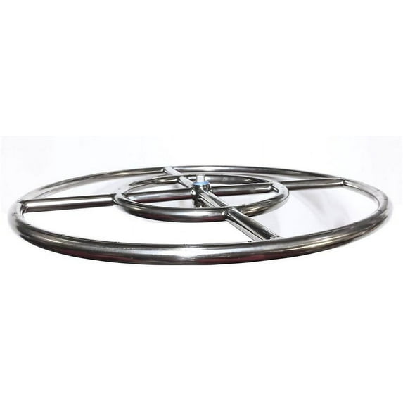 FR12: 12" DOUBLE RING 316 STAINLESS FIRE RING
