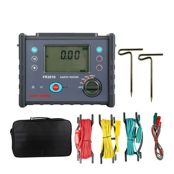 FR3010 Digital Ground Resistance Tester Earth Ground Voltage 600V