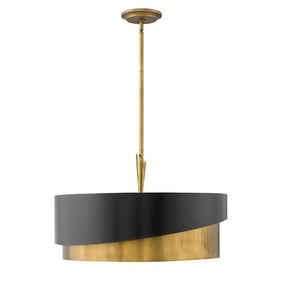 FR34315HBR-Fredrick Ramond Lighting-Gigi-Five Light Stem Hung Pendant-26 Inches Wide by 15.25 Inches Tall