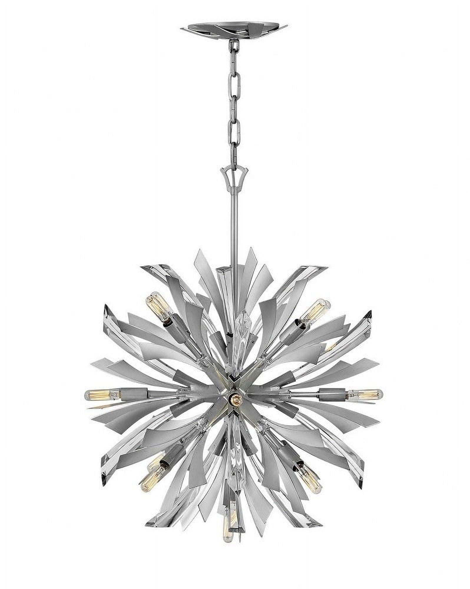 Vida 13-Light Glacial Sputnik Sphere Chandelier