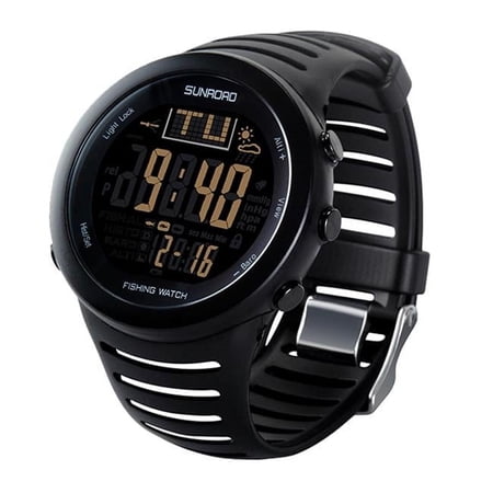FR720B1 black Fishing Barometer Watch, Black