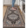 thumbnail image 1 of FRABE Kitchen Mat Anti Fatigue Cushioned,Non Slip Comfort Floor Runner,Memory Foam Padded Standing Rug Washable, for Home, Sink, Laundry, Office, Black, 24"x59“, 1 of 10