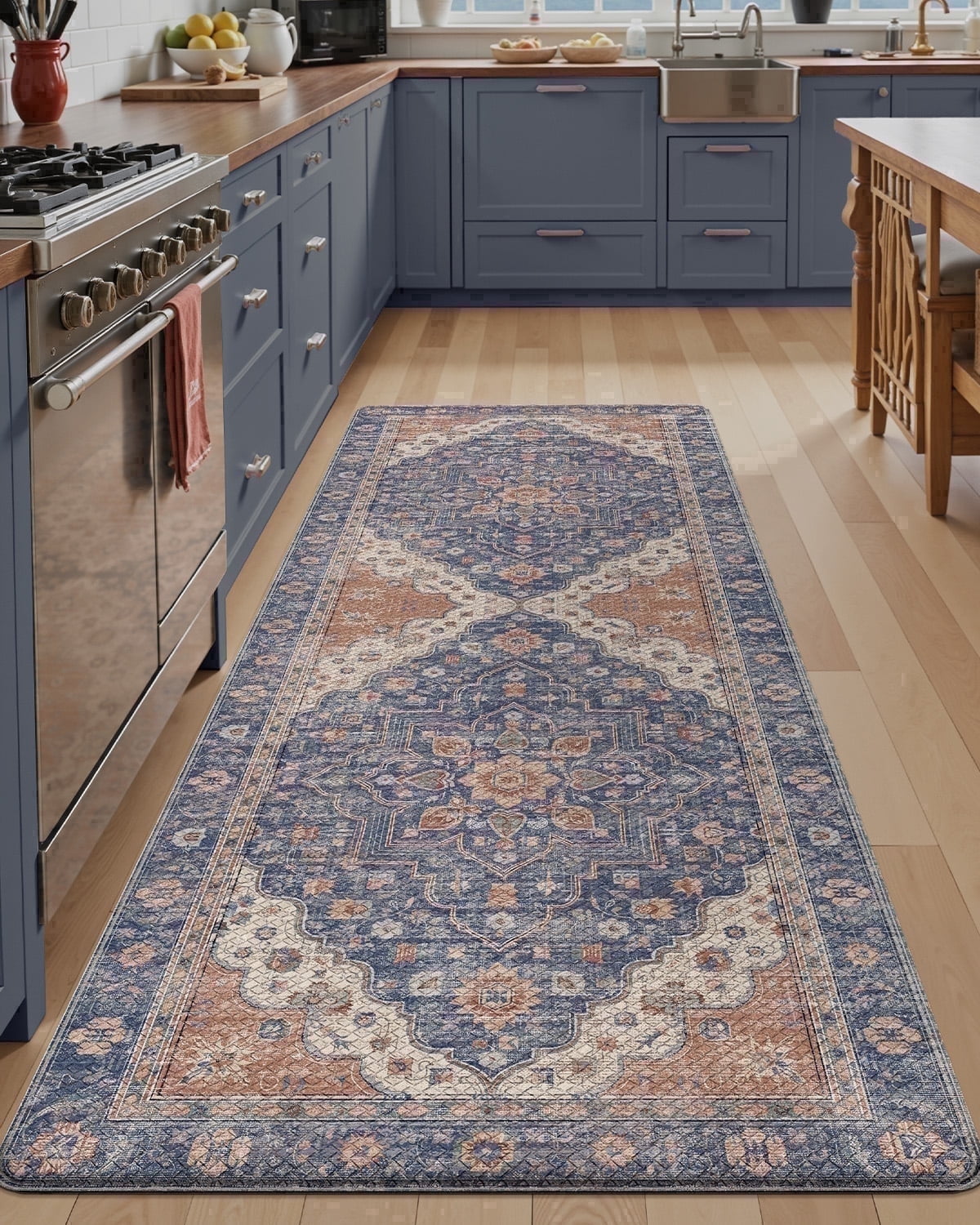 FRABE Non-Slip Anti-Fatigue Kitchen Mat, Cushioned Memory Foam Comfort ...