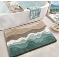 thumbnail image 1 of FRABE Beach Bathroom Rugs, Non Slip Bath Mat Ultra Soft Washable Absorbent Quick Dry, Ocean Sea Theme Bath Rug for Shower Floor, Kitchen Decor, Kids Room,Multicolor 20" x 32", 1 of 11