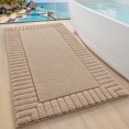 thumbnail image 1 of FRABE Bathroom Rugs Non Slip with Rubber Backing, Extra Soft Plush Microfiber Bath Rug Absorbent, Machine Washable Bath Mat Quick Dry for Tub, Shower, Hotel, Beige, 24"x43", 1 of 10