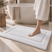 Frabe Ultra Soft Bathroom Rugs Absorbent, Non Slip Bath Mat 16" x 24", Machine Washable with Rubber Backing, Quick Dry, Premium Microfiber Plush Carpet for Bath