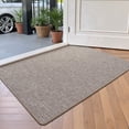 thumbnail image 1 of FRABE Ultra Thin Door Mat for Entryway Low Profile Non-Slip Rubber Backing Indoor Doormat Easy Clean Welcome Entrance Mat for Inside House Patio Khaki 20" x 32", 1 of 10