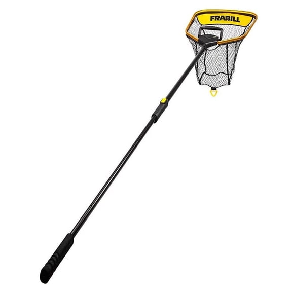 FRABILL TROPHY HAUL POWER EXTEND LANDING FISHING NET W/ LED & 18" x 21" HOOP