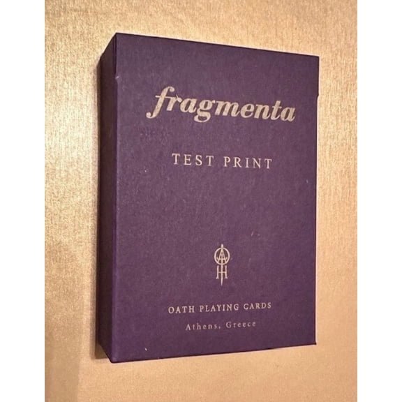 FRAGMENTA Test Print Playing Cards by Oath Playing Cards