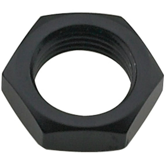 FRAGOLA 492406-BL -6 AN Bulkhead Nut Adapter Thread Size: 9/16-18 Black Aluminum
