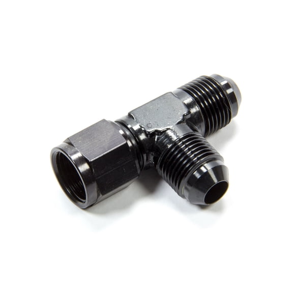 #8 On The Run T-Fitting w/Female Swivel Black