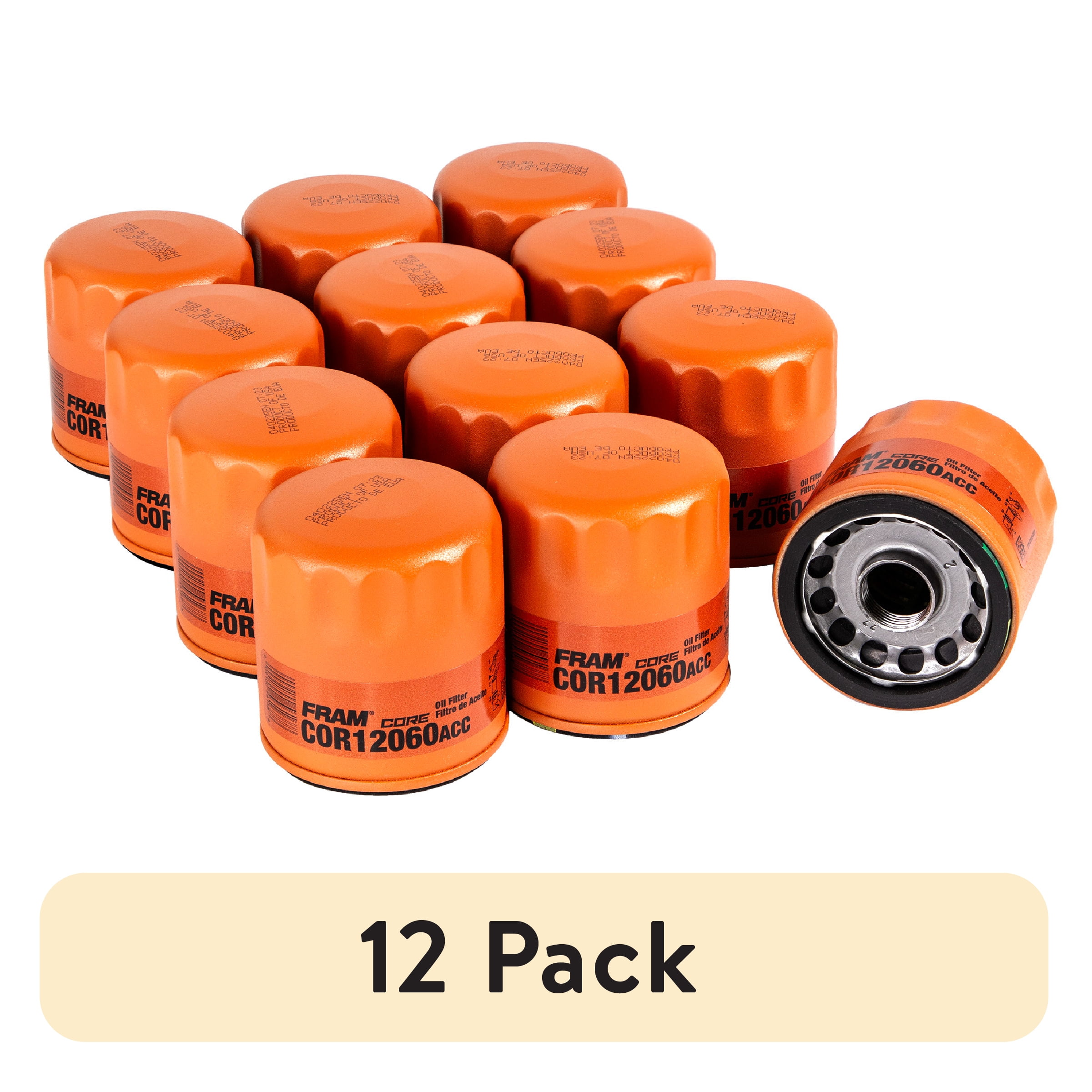 FRAM 12 pack Core Oil Filter, 12060, 10k Mile Protection, Fits