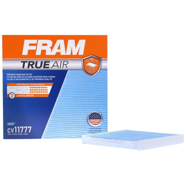 FRAM CV11777 TrueAir Premium Cabin Air Filter with N95 Grade Filter