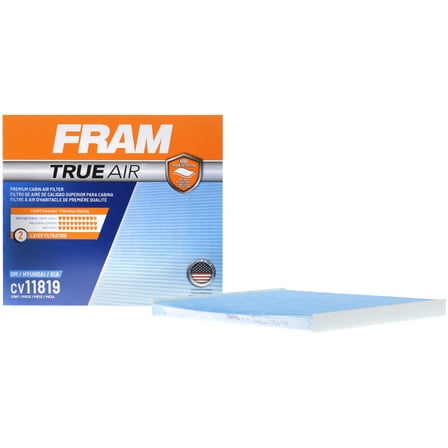 FRAM CV11819 TrueAir Premium Cabin Air Filter with N95 Grade Filter Media for Select Hyundai and Kia Vehicles