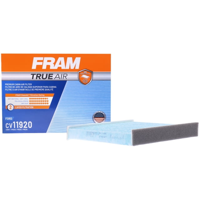 FRAM CV11920 TrueAir Premium Cabin Air Filter with N95 Grade Filter