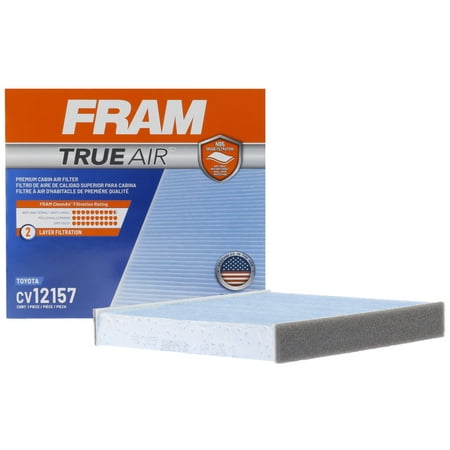 FRAM CV12157 TrueAir Premium Cabin Air Filter with N95 Grade Filter Media for Select Toyota Vehicles
