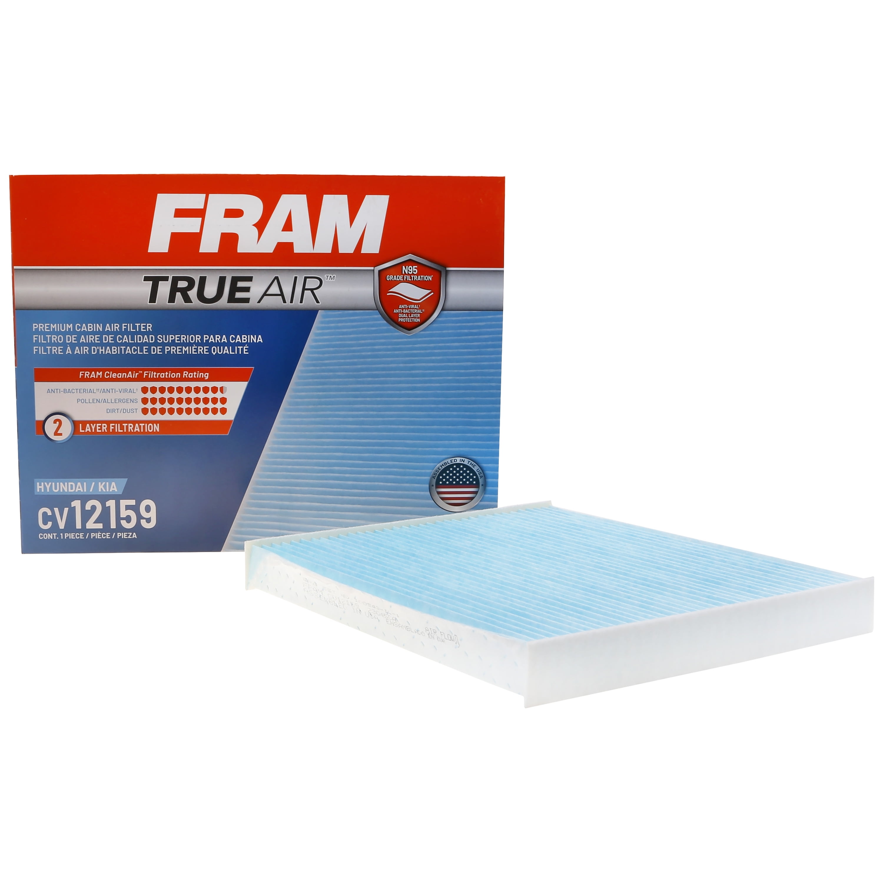 Shop FRAM CV12159 TrueAir Premium Cabin Air Filter with N95 Grade