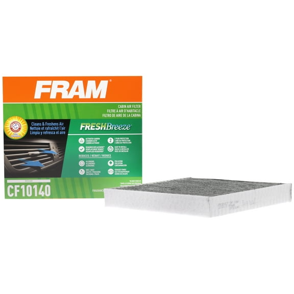 FRAM Cabin Air Filter, CF10140, 15K Miles, Engine Protection, for Select Vehicle