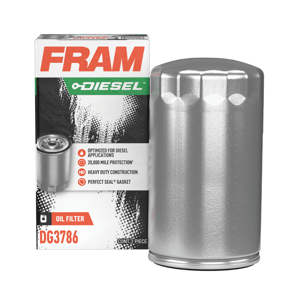 FRAM DG3786 Diesel 20,000 Mile Oil Filter, Fits Select Diesel Vehicles