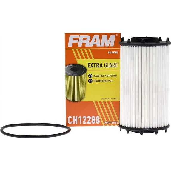 FRAM Extra Guard Automotive Replacement Oil Filter, Designed for Conventional and Synthetic Oil Changes Lasting up to 10k Miles, CH12288 with SureGrip (Pack of 1)