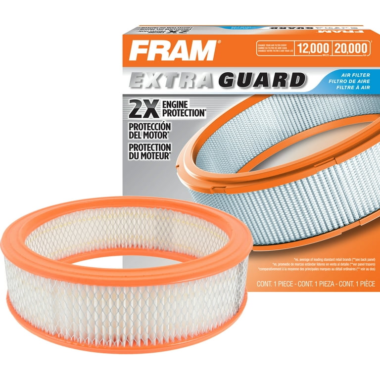 FRAM Extra Guard Engine Air Filter, CA3588, 12K miles, Engine