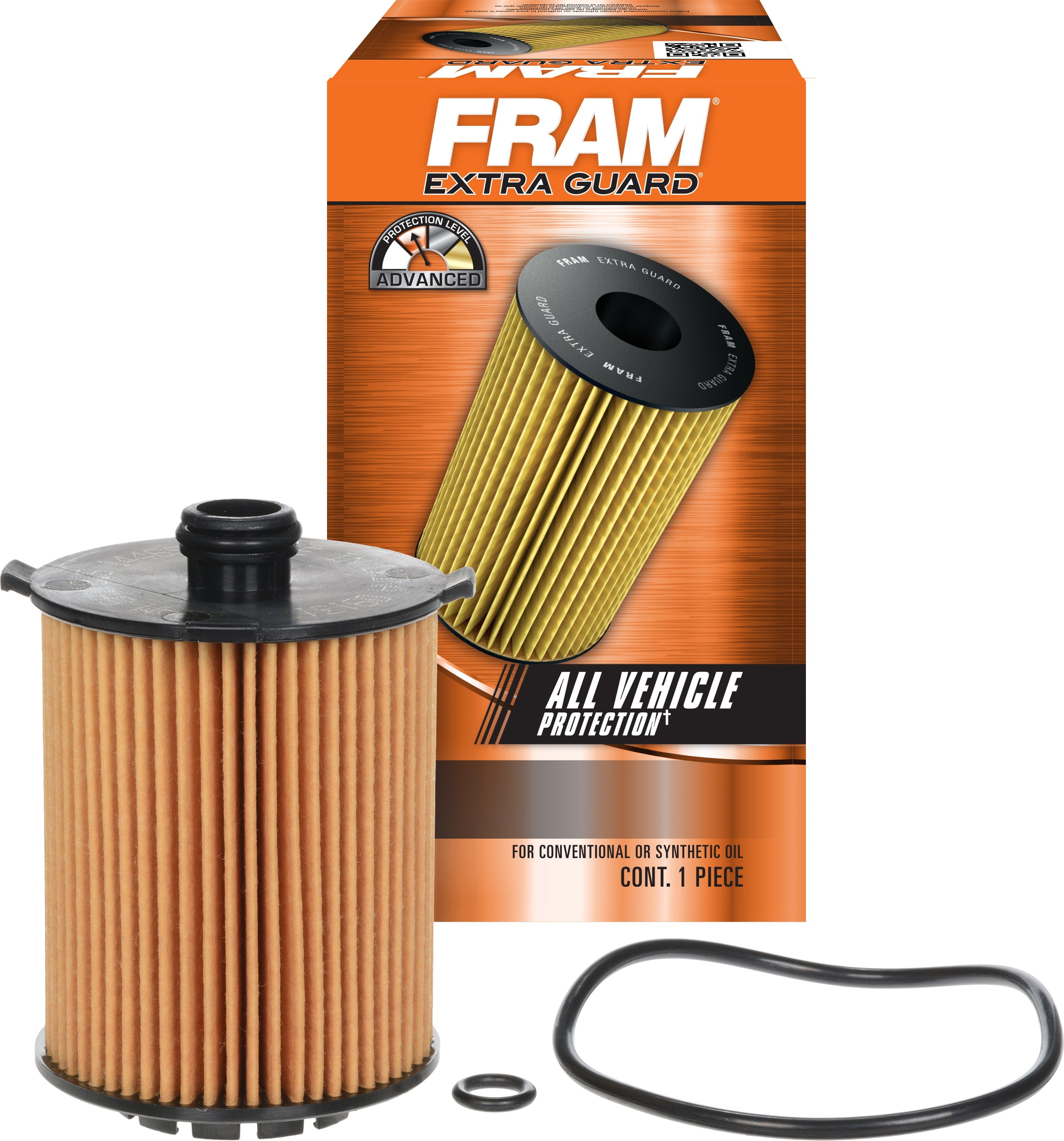 FRAM Extra Guard Filter CH11816, 10K miles, Replacement Oil Filters, Fits Select Vehicles