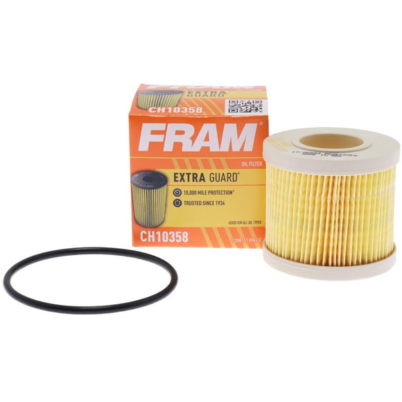 FRAM Extra Guard Oil Filter, CH10358, 10K Miles, Replacement Oil Filter Fits Select Vehicles
