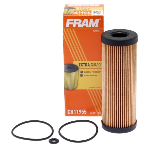 FRAM Extra Guard Oil Filter, CH11955, 10K Miles, Replacement Oil Filter Fits Select Vehicles