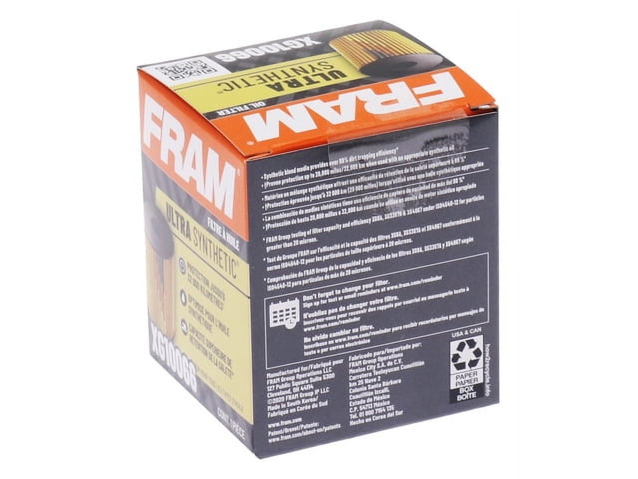 FRAM Extra Guard Filter, CH12782, 10K mile Replacement Filter for Select Vehicles