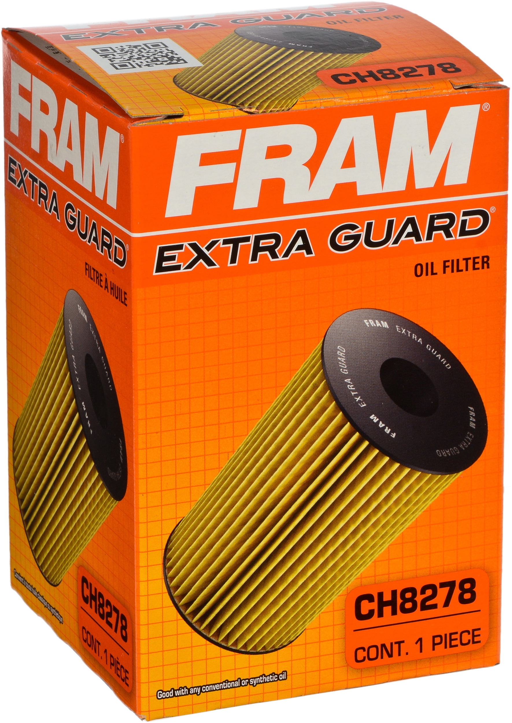 FRAM Extra Guard Oil Filter, CH8278, 10K mile Filter for Porsche