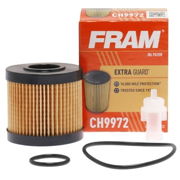 FRAM Extra Guard Oil Filter, CH9972, 10K Miles, Replacement Oil Filter Fits Select Vehicles