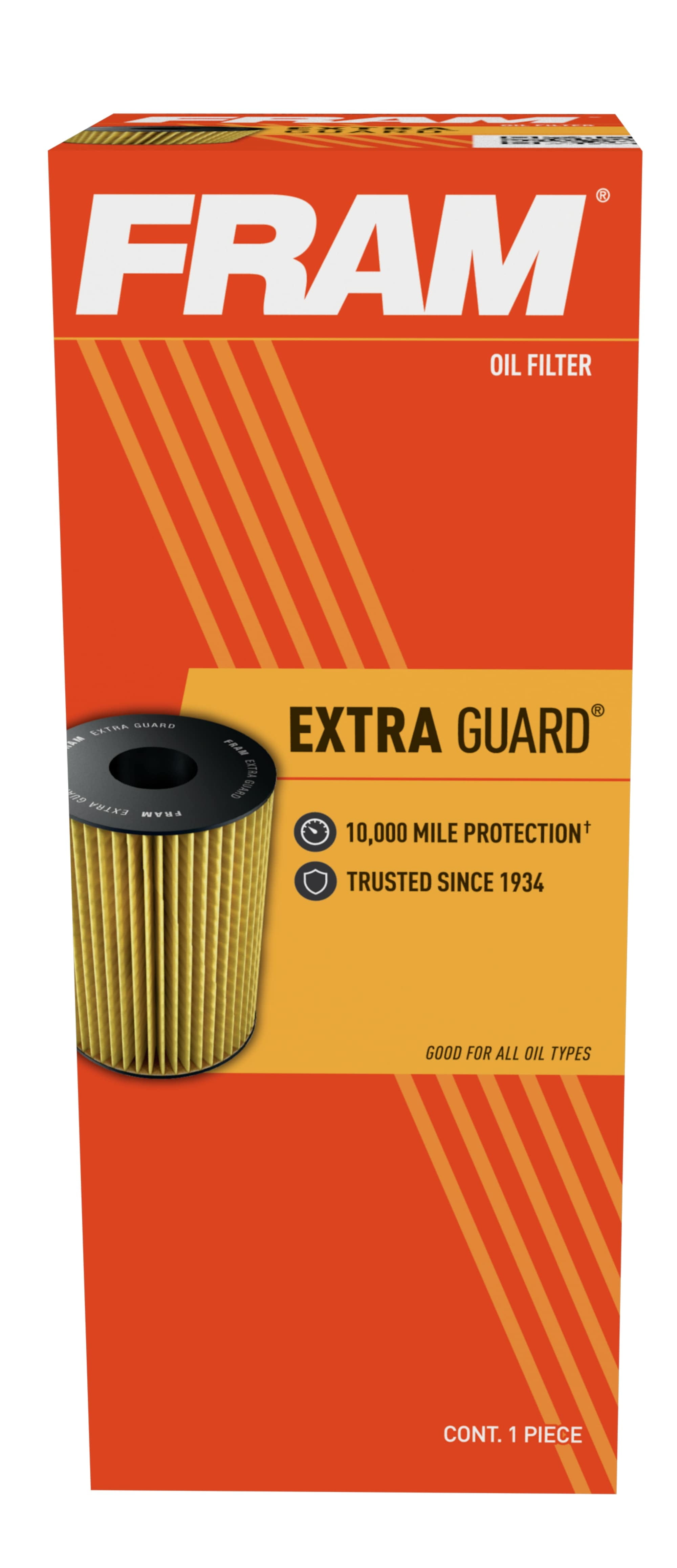 FRAM Extra Guard Filter CH9972, 10K mile Change Interval Oil Filter