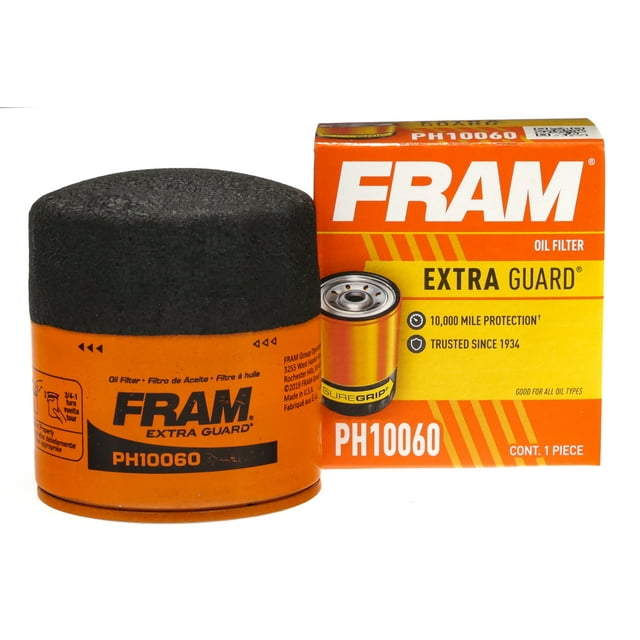 FRAM Extra Guard Oil Filter, PH10060, 10K mile Replacement Oil Filter Fits select 20132023 RAM