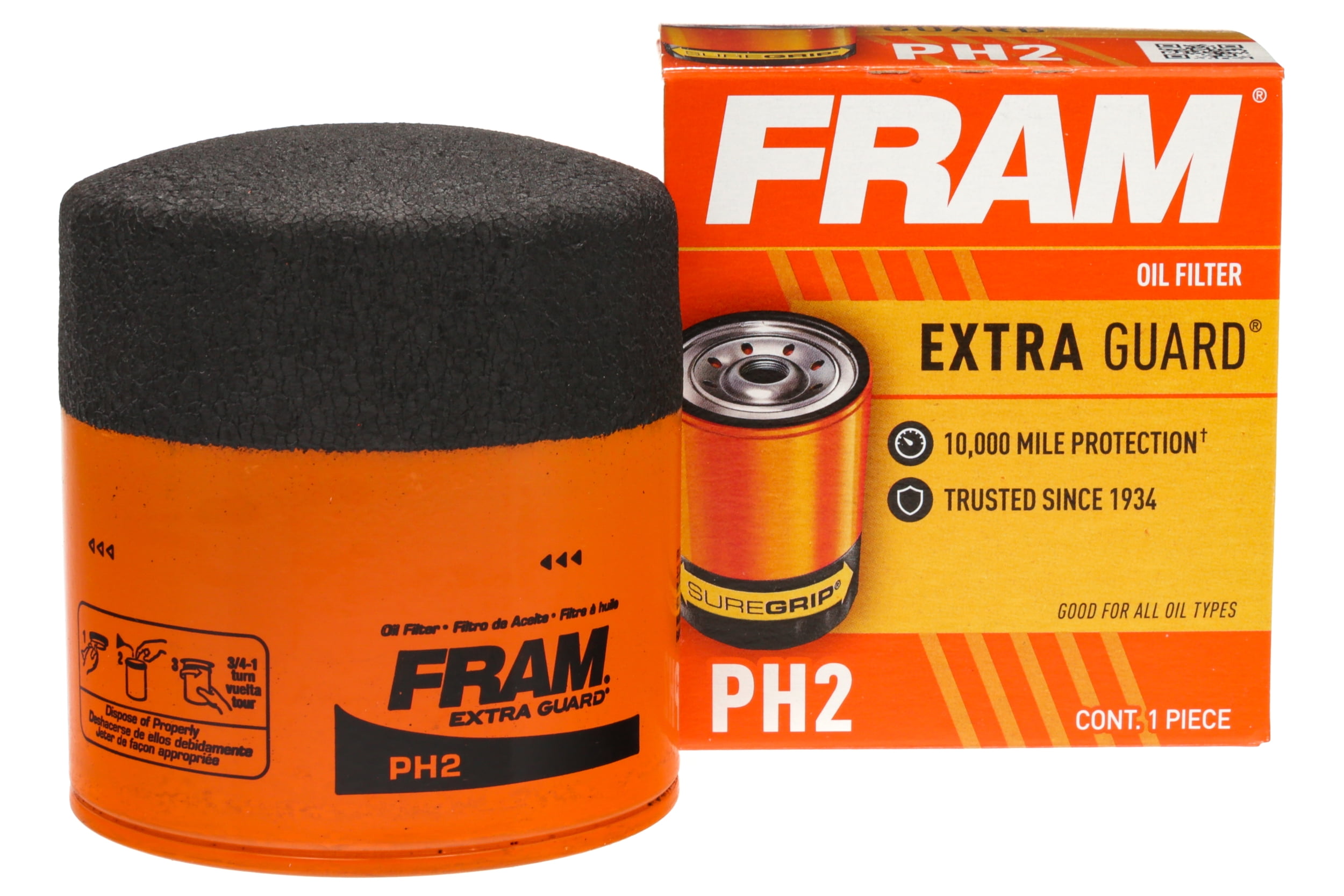 FRAM Extra Guard Oil Filter, PH2 Fits select 19932014 FORD F150, 2008
